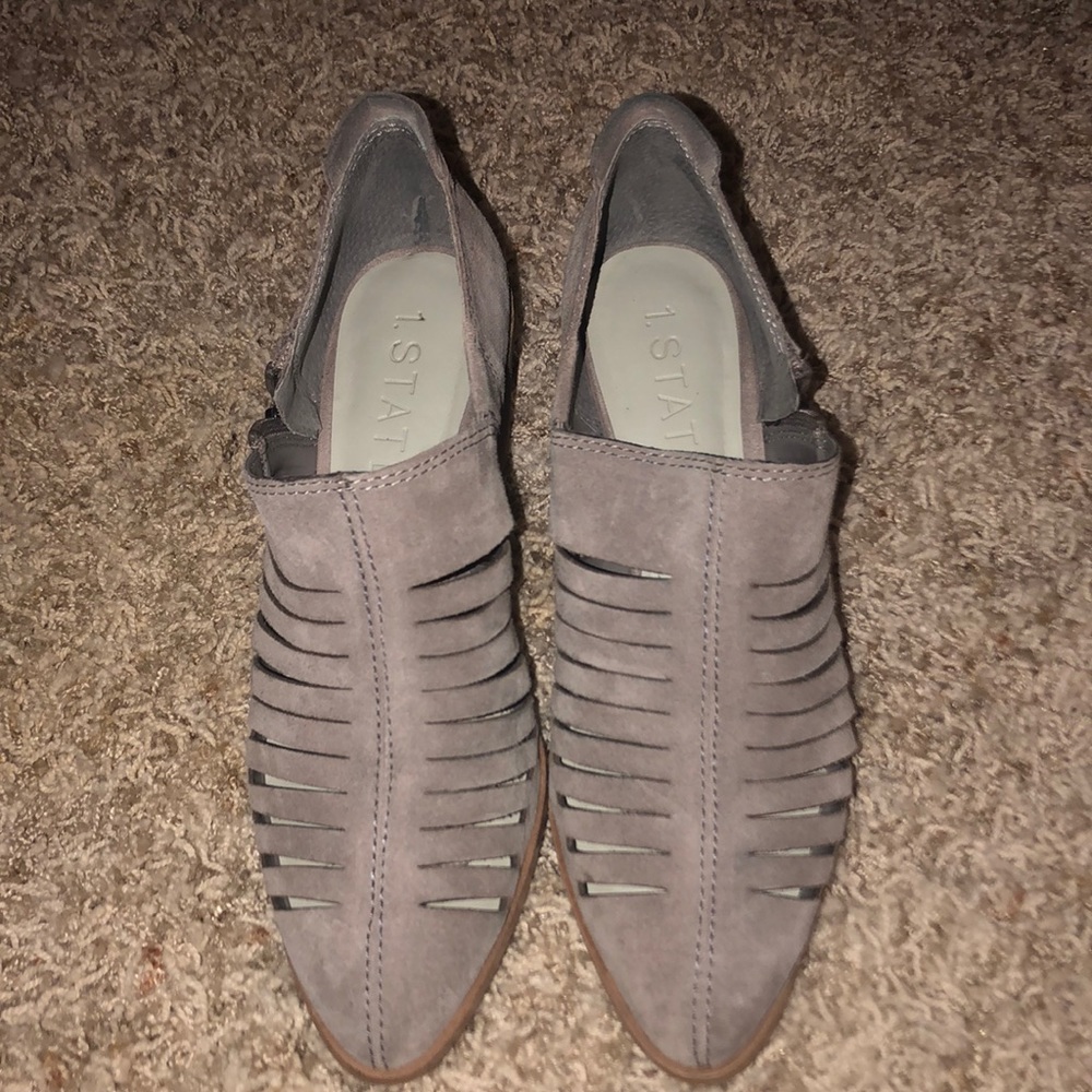 1. State booties with a small heel